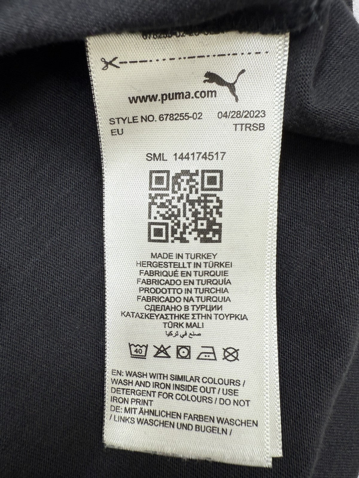 Puma Resort Essentials Men's Black Graphic Tee M 87255
