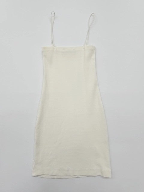 Zara Women's Cream Ribbed Knit Camisole Tank Top Size S
