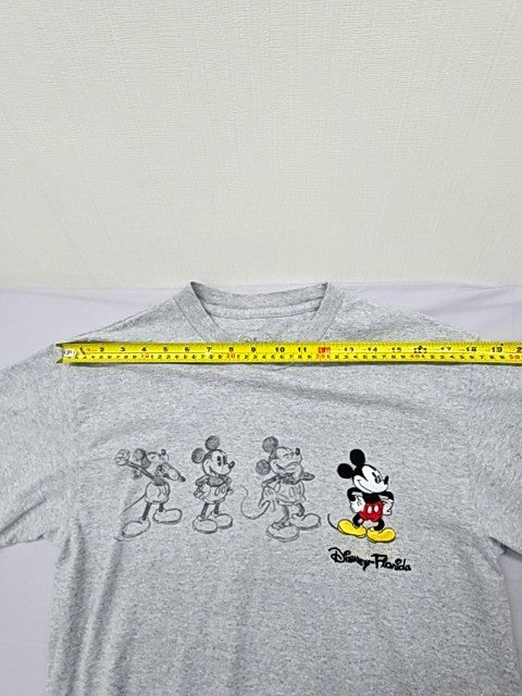 Disney Men's Vintage Mickey Progression Heather Gray T-Shirt L