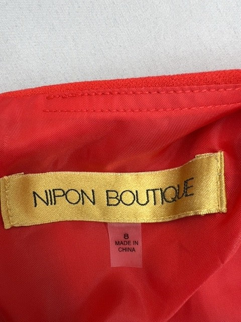 Nippon Boutique Red Midi Sleeveless Crew Dress Women