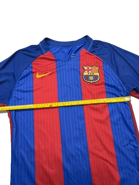 Nike Men's Blue Red Soccer Jersey Dri-FIT Size M Short Sleeve