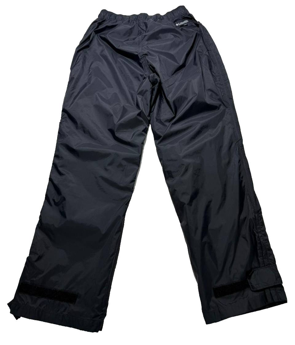 Columbia Men's Black Rebel Roamer Rain Pants Size L Made In Malaysia
