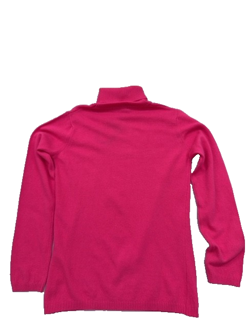 Cavalli Class Pink Turtleneck Knit Sweater L Women's Long Sleeve