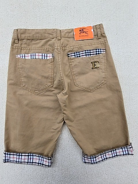 Burberry Prorsum Khaki Check Cotton Shorts Men's 32 Nova Check Lining