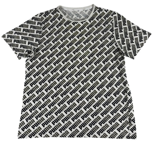 Puma Men's Multicolor T-Shirt – Size L, Logo, Short Sleeve