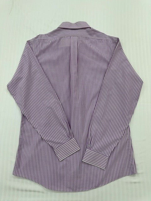 Brooks Brothers Men's Purple Shirt – Size S, Slim Fit, Striped