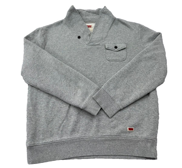 Levi's Gray Mockneck Fleece Sweatshirt Size L