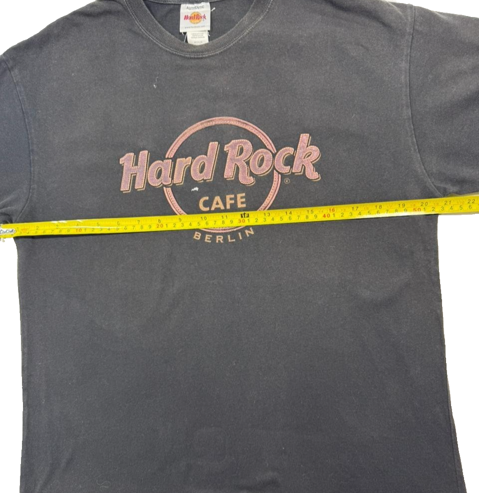 Black Cotton Blend Hard Rock Cafe Berlin T-Shirt - Size M