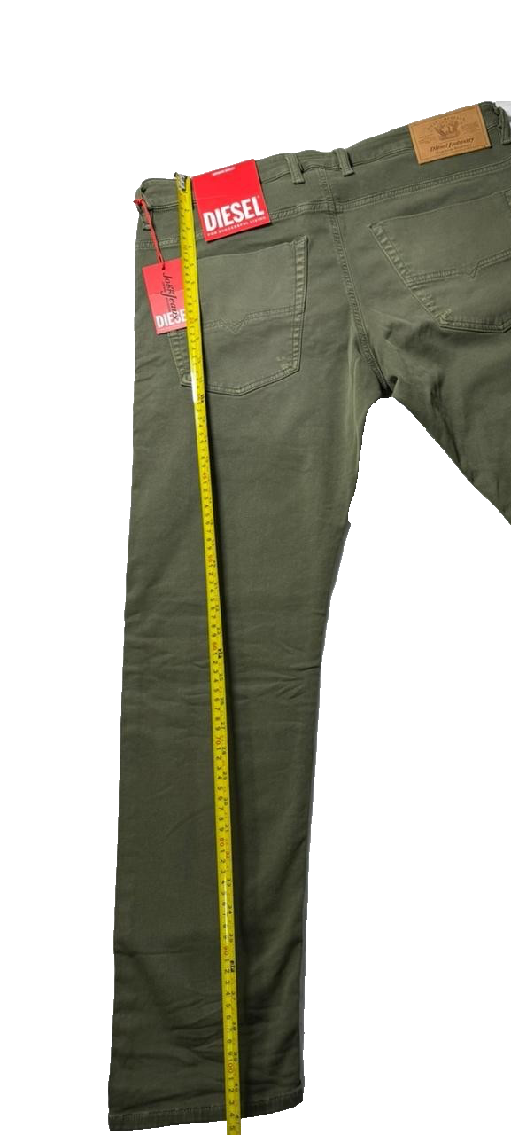 Diesel Krooley Jogg Jeans Men�S Designer Slim Fit Stretch Denim  Olive Green 36