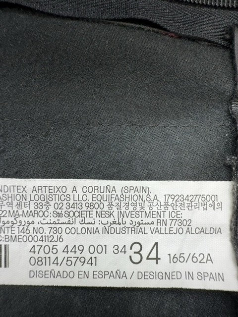 Bershka Women Black Skirt size 34 product image 3