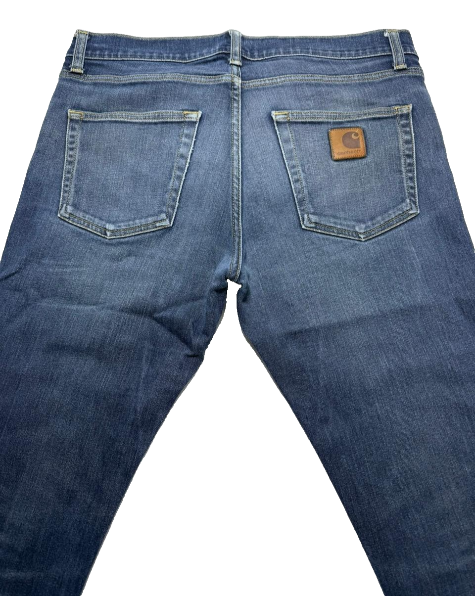 Carhartt Men's Rugged Relaxed Straight Jeans 32 X 32 | Blue | Made In Tunisia
