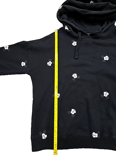 Disney Mickey Mouse Black Fleece Hoodie Size M Unisex Adult