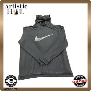 Nike Men's XL Gray Dri-FIT Pullover Hoodie Long Sleeve
