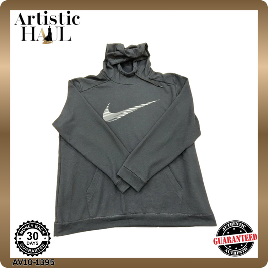 Nike Men's Gray Hoodie – Size XL, Pullover, Long Sleeve