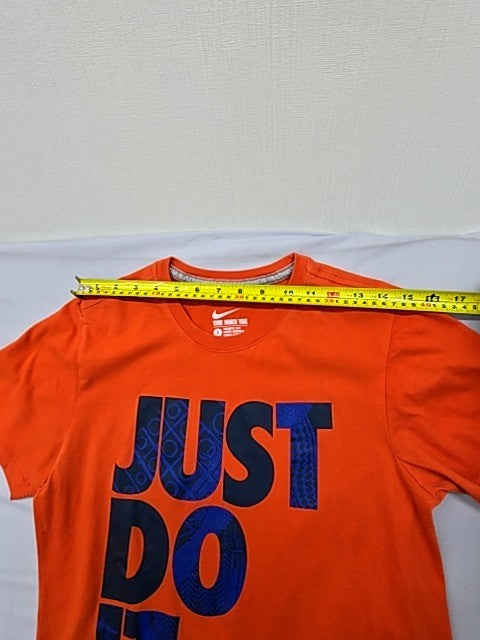Nike Men's Orange Athletic Fit T-Shirt Size S Cotton Crewneck