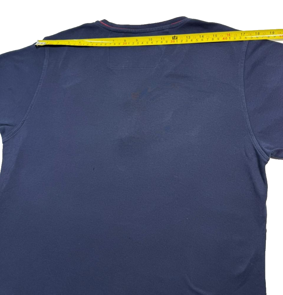 Tommy Hilfiger Men's Navy Blue Shirt, Size XL, Button Casual Short Sleeve