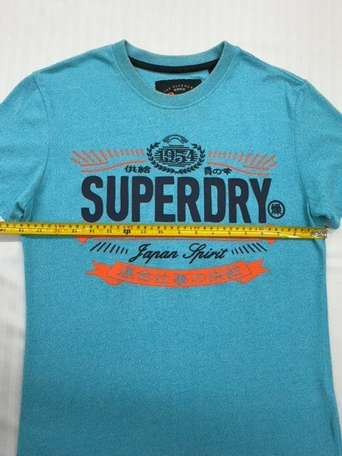 Superdry Women's Turquoise Vintage Logo T-Shirt Size S