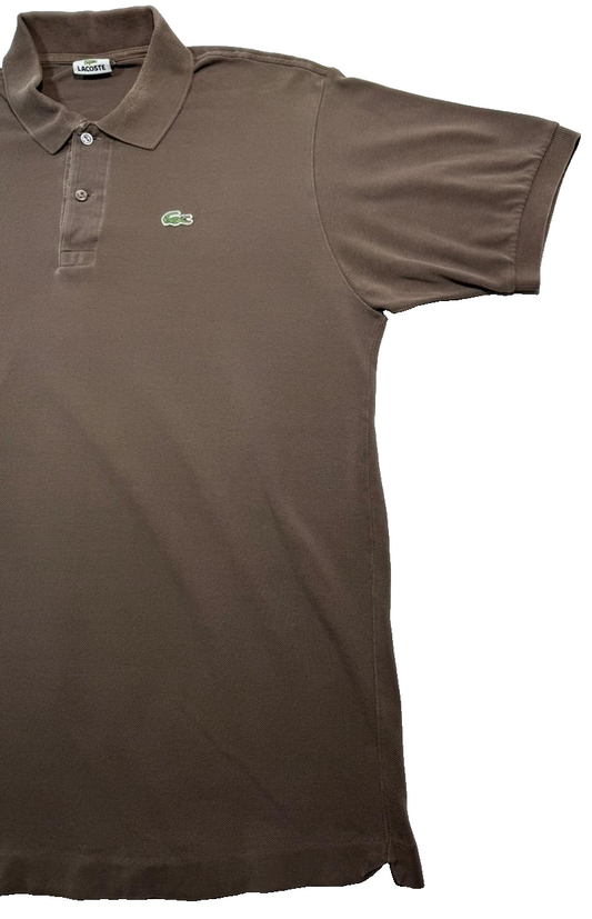 Lacoste Men's Brown Polo Shirt – Size M