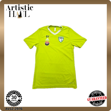 Adidas Unisex Green Soccer Jersey Short Sleeve V-Neck M New