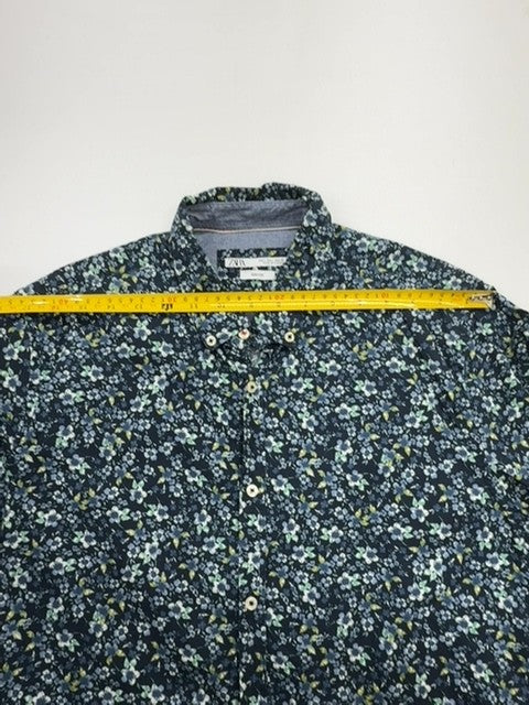 Zara Men Navy Shirt size L product image 8