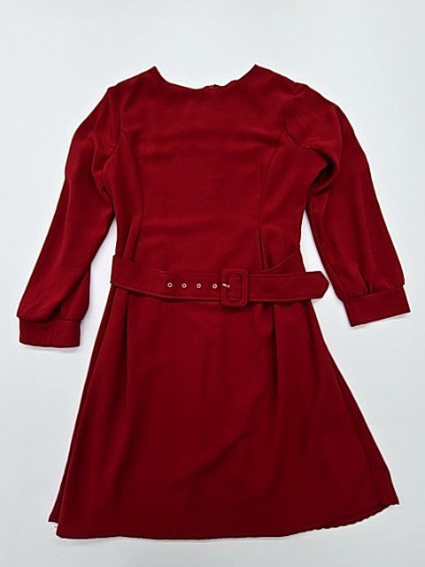 Altre Girls Burgundy Fit & Flare Dress Size 10 USA