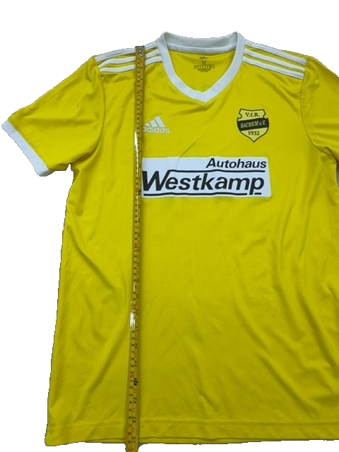 Adidas Unisex Yellow V-Neck AeroReady Jersey Size M