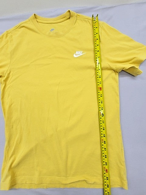 Nike Unisex Yellow The Nike Tee Short Sleeve T-Shirt Cotton Crewneck