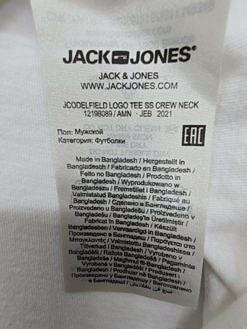 Jack & Jones Men White T-Shirt size XL product image 5