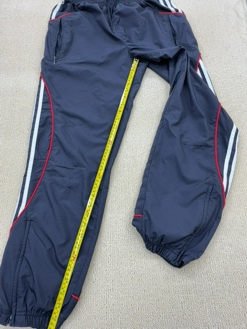 Adidas Navy 3-Stripes Track Pants Tapered Zipped Pockets Unisex