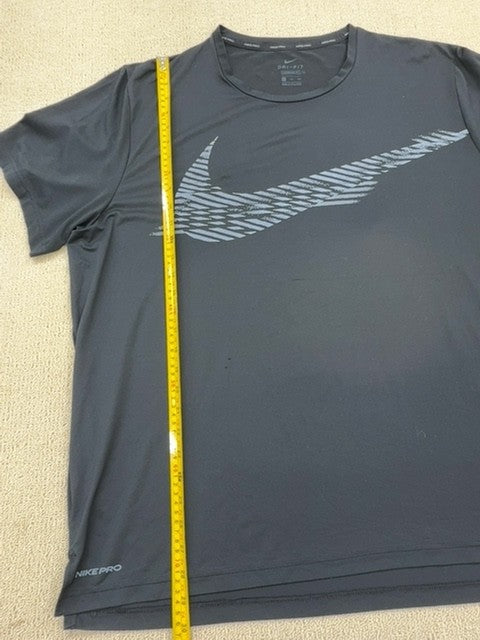 Nike Men's Dark Grey Heather Dri-FIT Fitness T-Shirt XXL