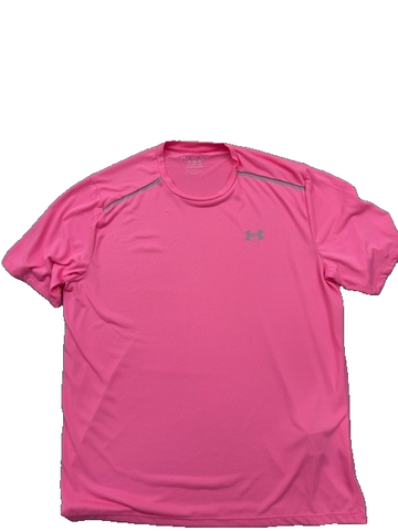Under Armour UA Tech Tee L Prime Pink Moisture Wicking Men's Short Sleeve