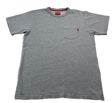 Supreme 100% Cotton Men's T-Shirt, Gray, Size Small