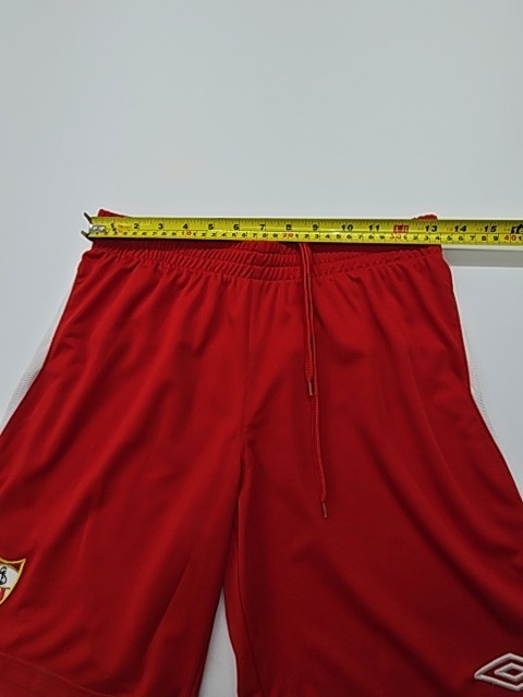 Pantalones Cortos Atléticos UMBRO Niños Rojo Juventud Medio Cordón Logo Cintu...