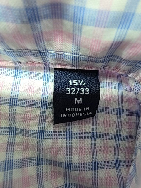 Tommy Hilfiger Men Multicolor Plaid Stretch Shirt Size M Used