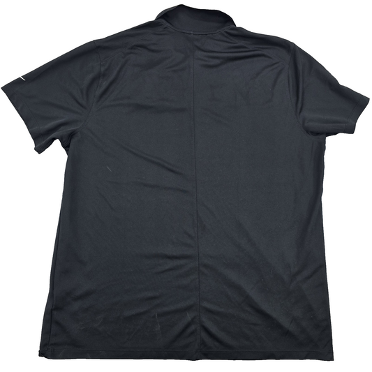 Nike Men's Black Polo Shirt – Size XL, Short Sleeve – Ref 0D0BC