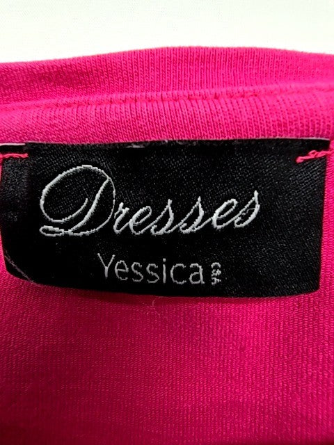 Yessica Women's Magenta Fit Flare Knee Length Dress Size M