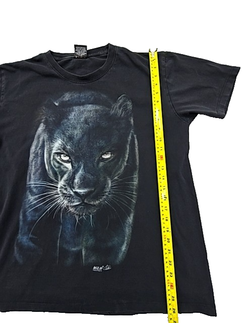 Wild Unisex Black Panther Graphic T-Shirt Size L