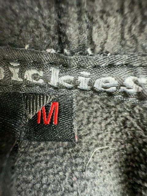 Dickies Men's M Black/Blue Fleece Lined Nylon Hooded Windbreaker 33237