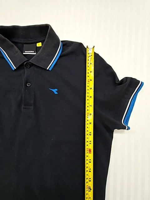 Diadora Women Black Polo Shirt size L product image 6
