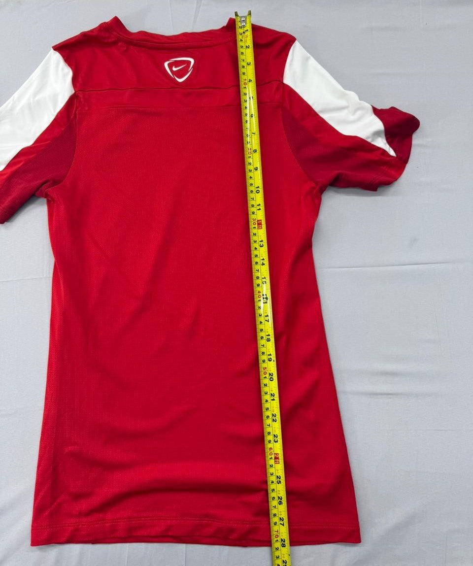 Nike Men's Red Dri-FIT Soccer Jersey Size S Short Sleeve