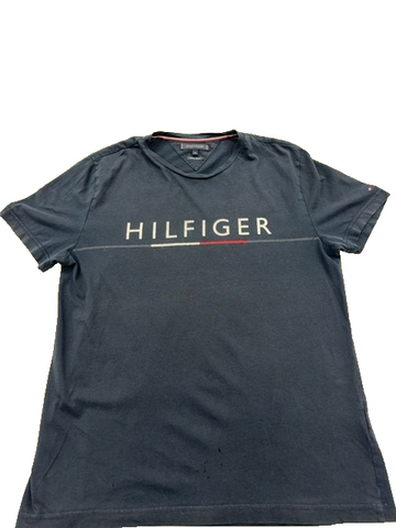 Tommy Hilfiger Men's Navy XL Organic Cotton Short Sleeve Crew T-Shirt