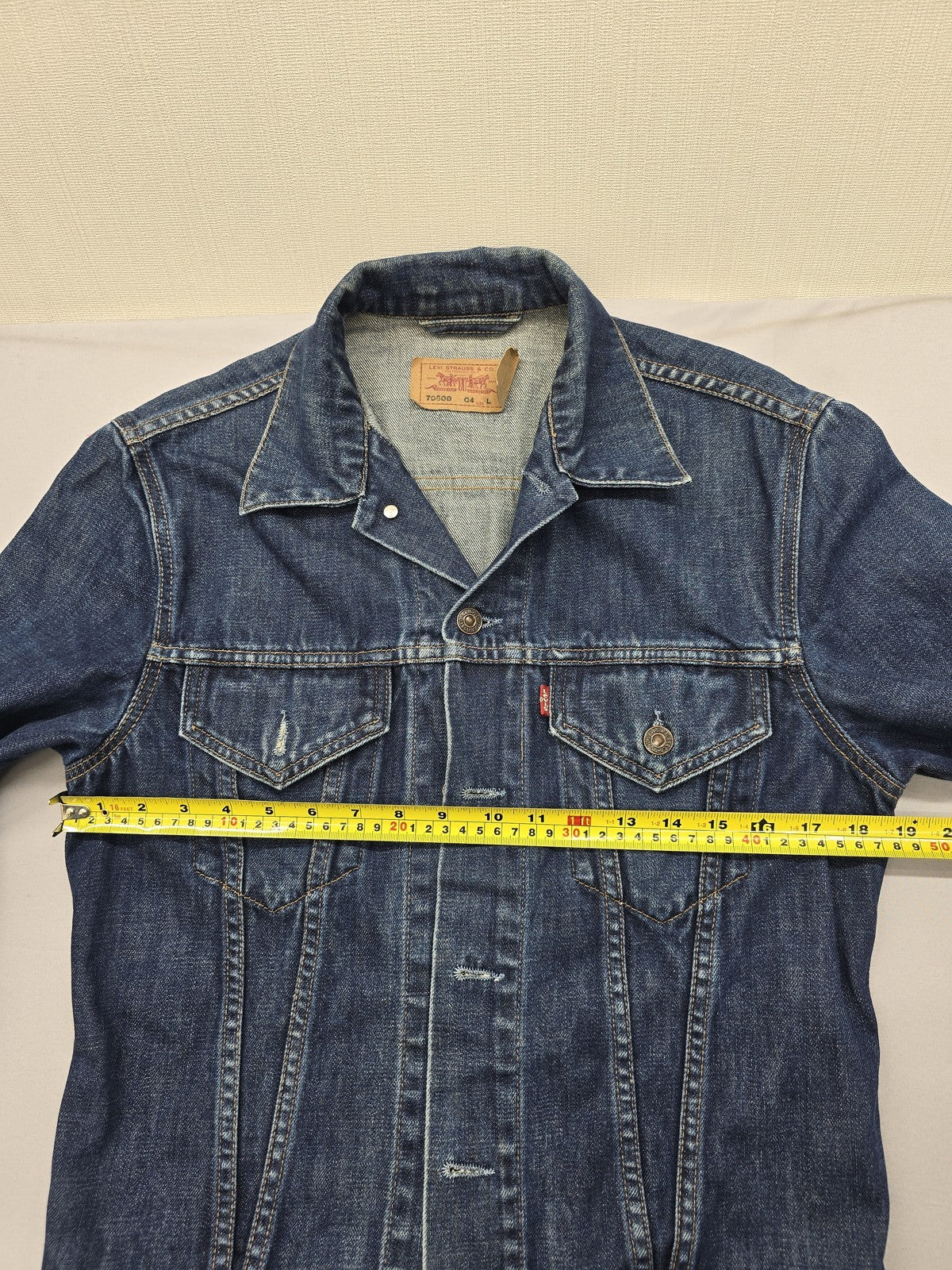 Levi's Men's Dark Blue Vintage Denim Trucker Jacket L