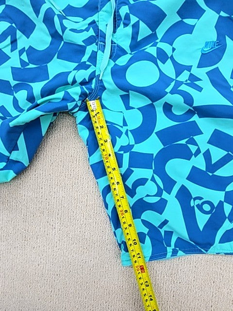 Nike Men's Blue Turquoise Swim Trunks Volley Short Size M
