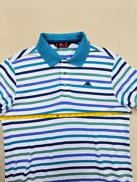 Kappa Multicolor Striped Cotton Polo Shirt Men's XL Short Sleeve