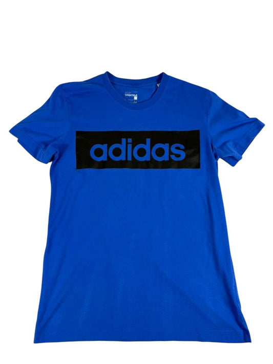 Adidas Men's Blue T-Shirt – Size L, Brand Department Type Style, Graphic
