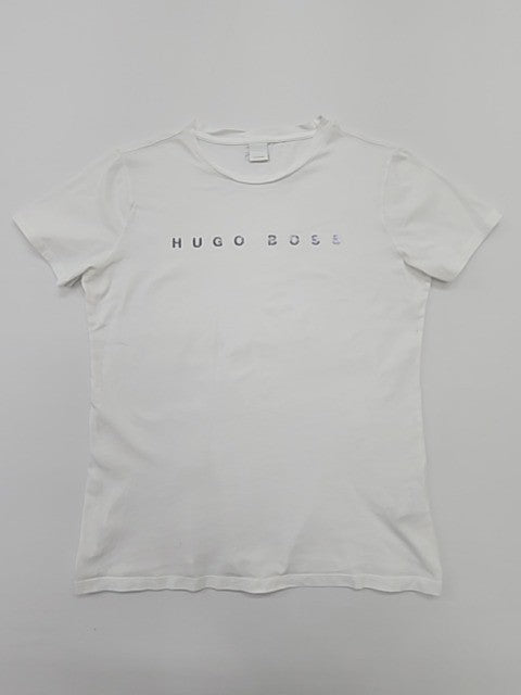 Hugo Boss Men's White T-Shirt – Size M, Brand Department Type Style