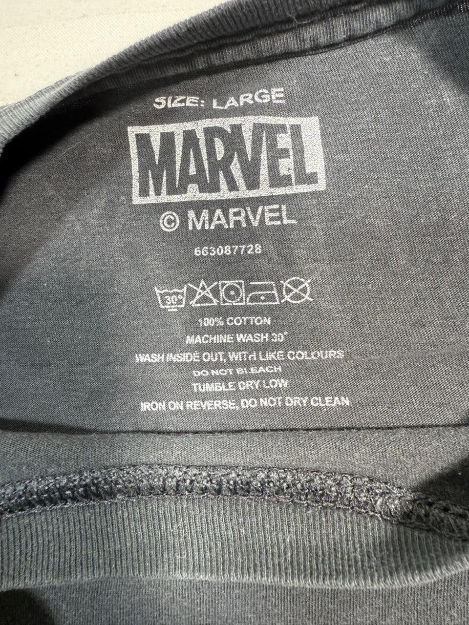 Marvel Comics Men's Short-Sleeve Black T-Shirt - Size L