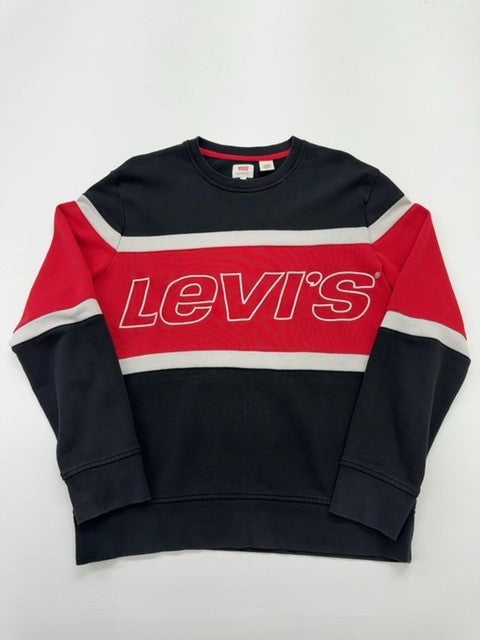 Levi's Hoodie Black, White, Red size M front view