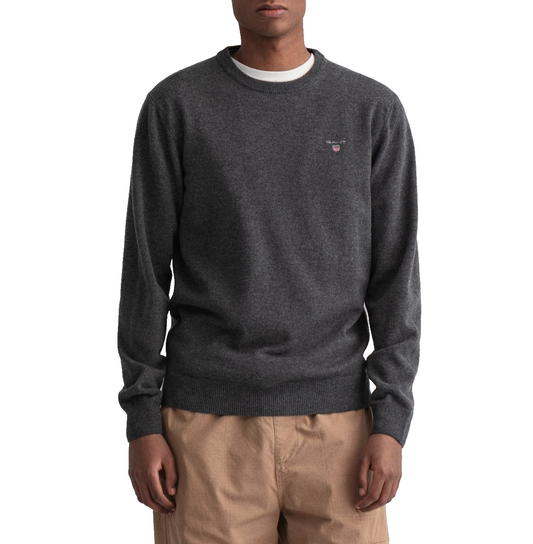 GANT Men's Super Fine Lambswool Crew Neck Sweater - Size L