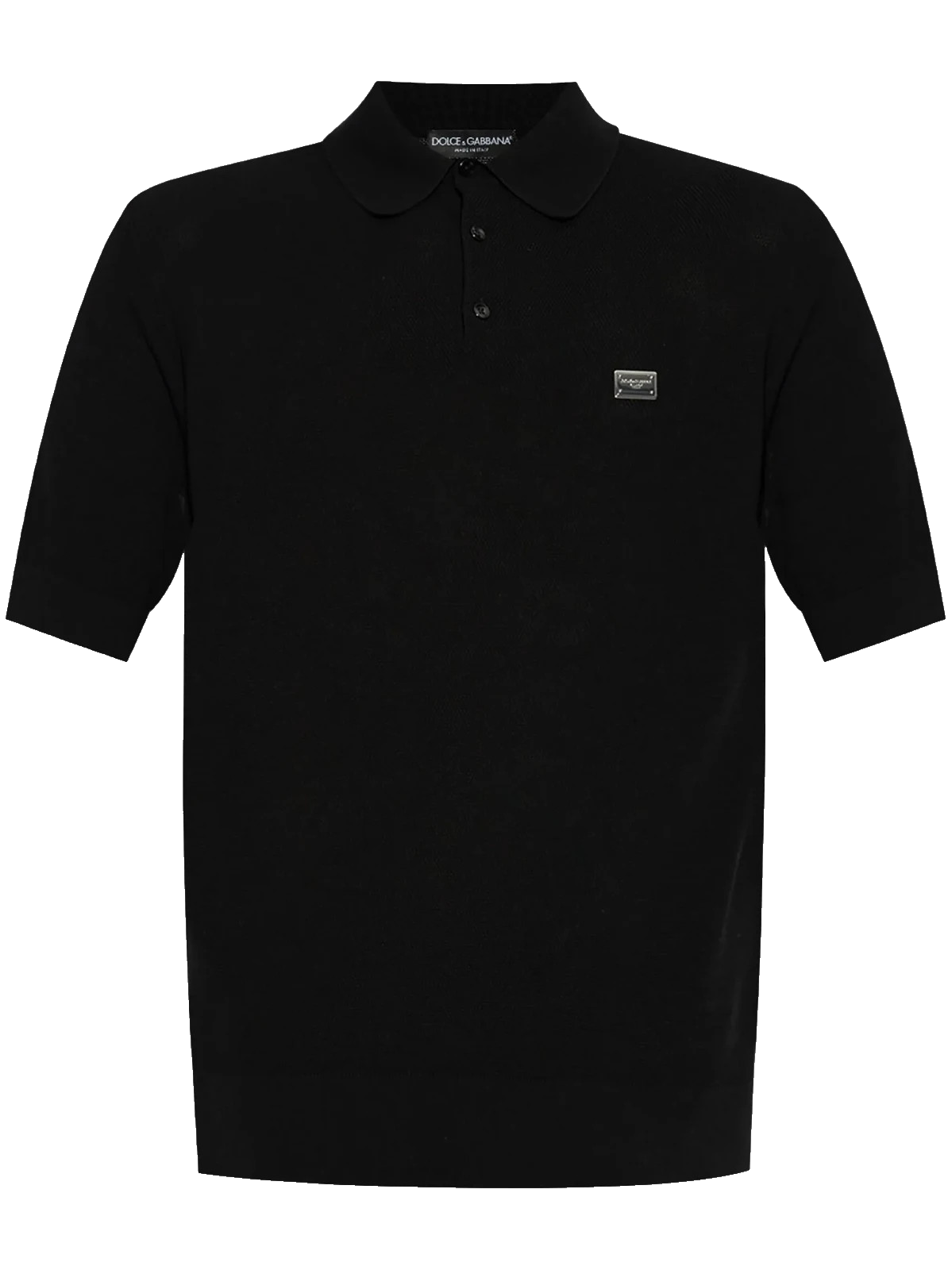 Men's Dolce & Gabbana Polo Shirt Black Made In Italy Size 50